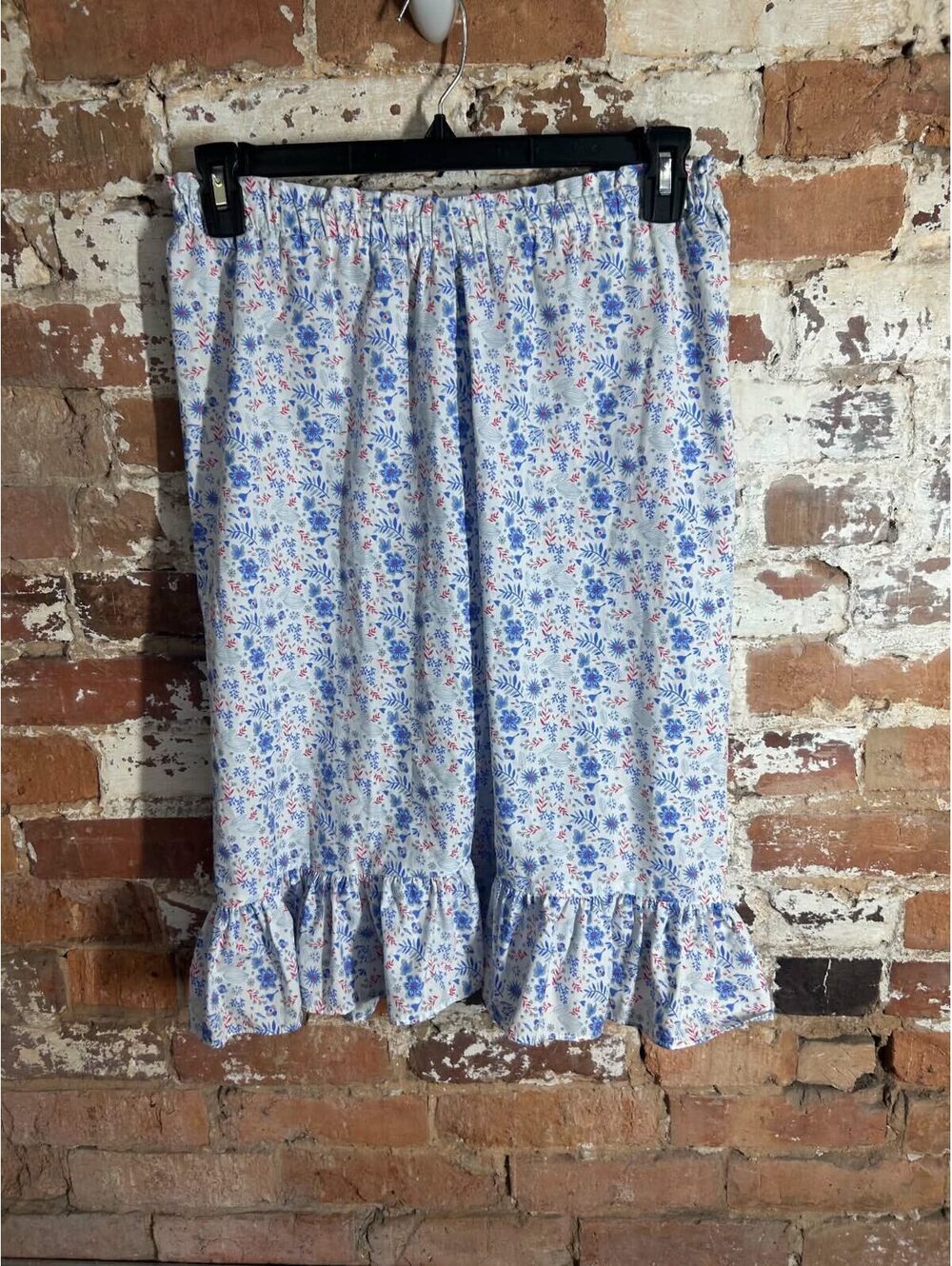 Little English Girls Floral Ruffle Skirt Size 10
